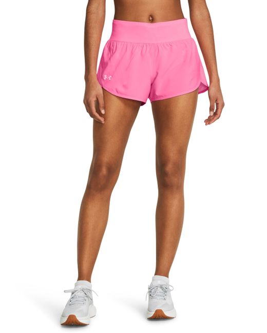 Under Armour Pink Fly-by Elite 3" Shorts