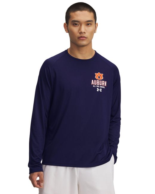 Under Armour Blue Ua Tech Collegiate Long Sleeve for men