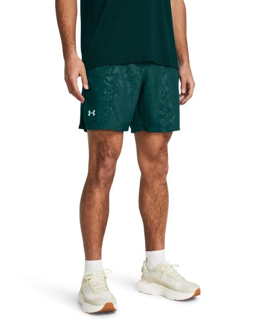 Under Armour Green Launch 7" Shorts for men