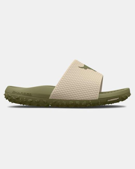 Under Armour Project Rock Slides in Brown (Green) for Men Lyst