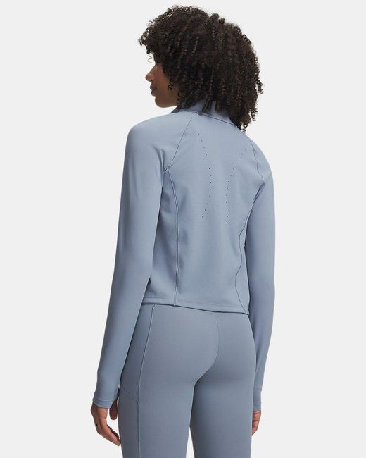 Under Armour Blue Vanish Elite Full Zip Wind Metallic