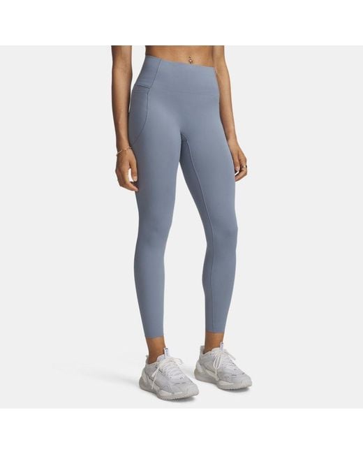 Under Armour Blue Vanish Elite Leggings Wind Metallic