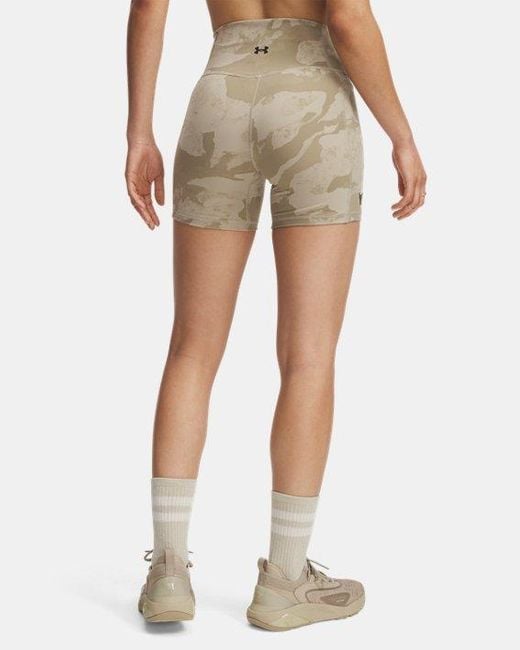 Under Armour Natural Project Rock Middy Shorts City Khaki