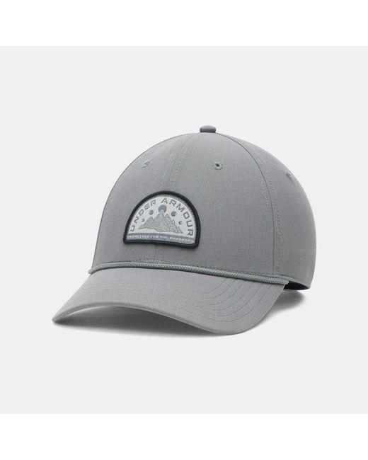 Under Armour Gray Outdoor Mid Trucker Cap Clay Titanium for men