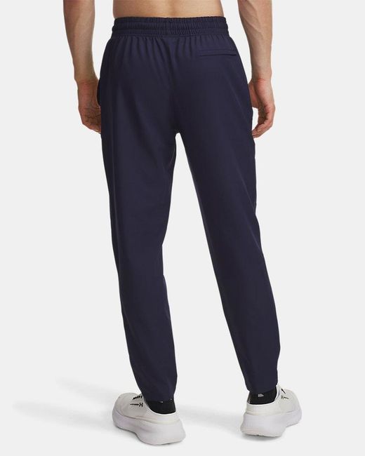 Under Armour Blue Unstoppable Tapered Pants Midnight for men