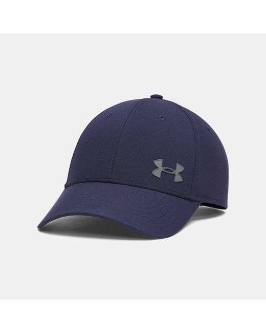 Under Armour Blue Blitzing Low Storm Adjustable Cap Midnight Castlerock for men