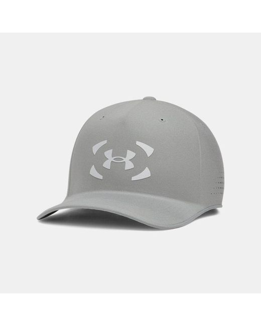 Under Armour Gray Stealthform Mid Adjustable Hat Clay Reflective