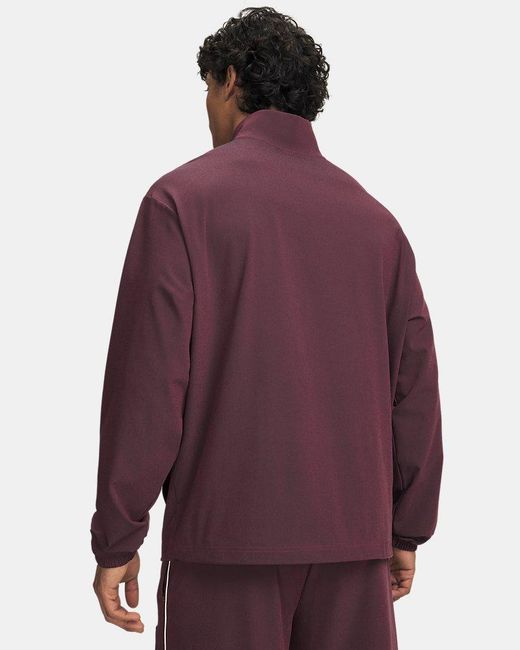 Under Armour Purple Terrace Woven Jacket Claret Ultimate Ultimate for men