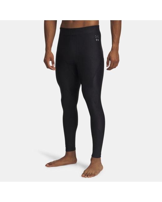 Under Armour Black Halo Bonded Auxetic Leggings Reflective for men