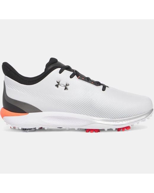Zapatillas De Golf Drive Fade Para Hombre Halo Negro Metalico Plata Under Armour de hombre de color White