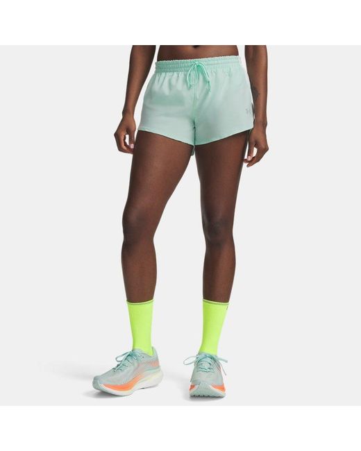 Under Armour Green Velociti Pro 3" Shorts Refresh Mint Reflective