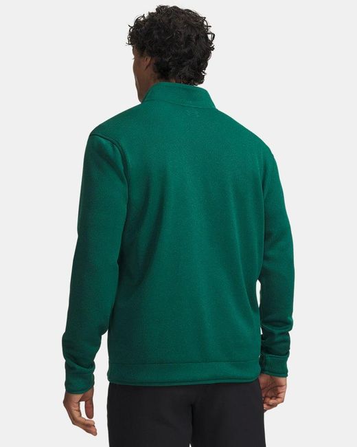 Under Armour Green Ua Sweaterfleece 1⁄4 Zip for men