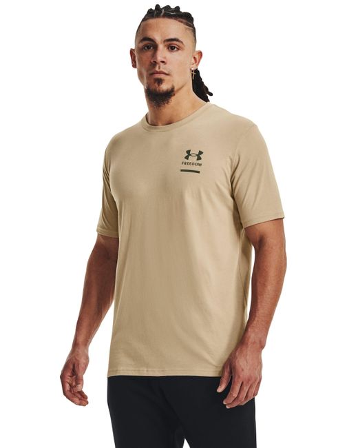 Under Armour Natural Ua Freedom Spine T-shirt for men