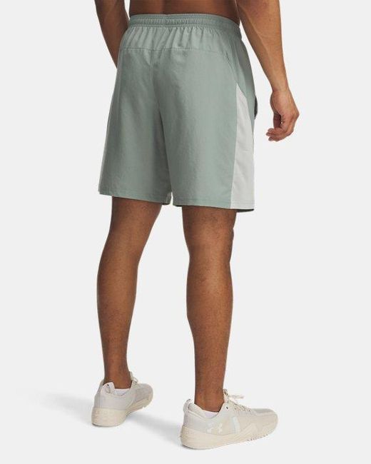 Pantalón Corto Tech Utility Para Hombre Silica Hydro High Vis Amarillo Under Armour de hombre de color Green