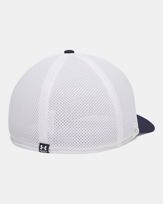 Under Armour Blue Drive Mid Stretch Fit Cap Midnight Aegean for men