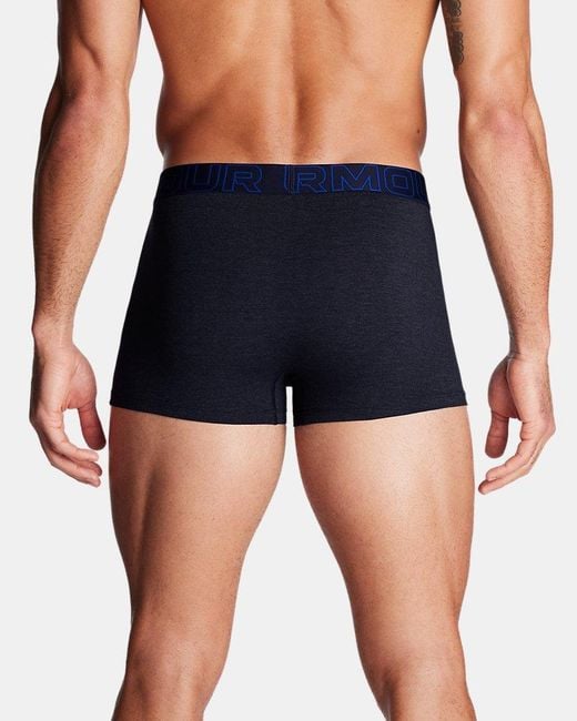 Under Armour Blue Ua Performance Cotton 3" 3-pack Boxerjock for men