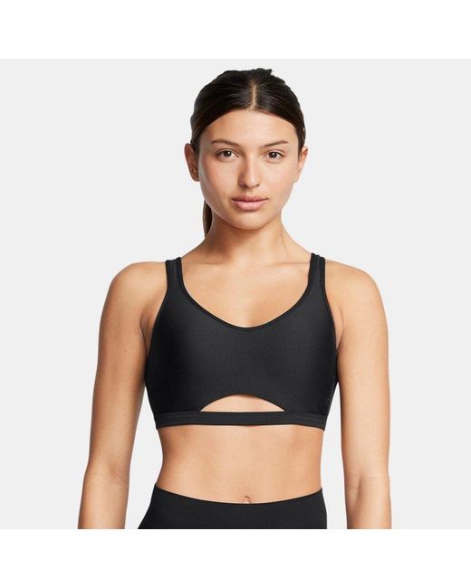 Sujetador Deportivo Infinity Low Mesh Para Mujer Under Armour de color Black