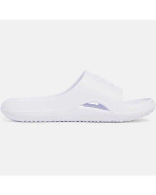 Under Armour White Locker V Slides