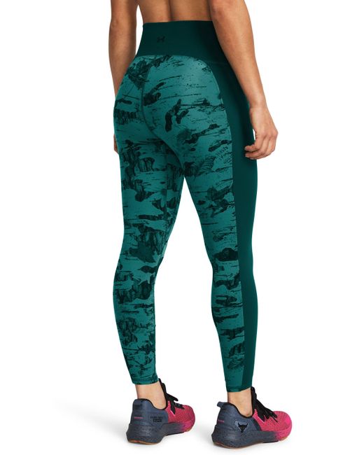 Leggings project rock let's go printed ankle di Under Armour in Green