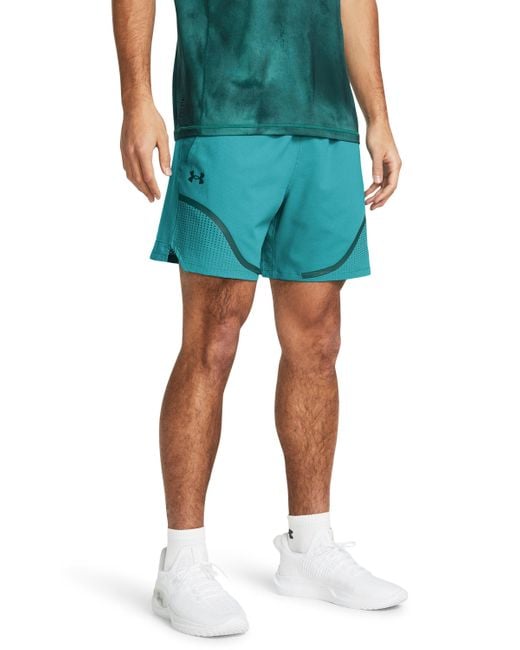 Under Armour Green Vanish Woven 6" Graphic Shorts for men