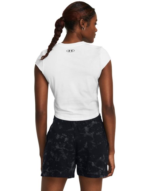 T-shirt project rock underground cap sleeve di Under Armour in White
