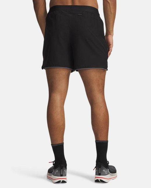 Under Armour Black Velociti Pro 5" Shorts Ultimate Reflective for men