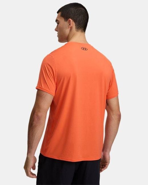 Under Armour Passgenaues Heatgear T-Shirt Für Herren Fire Schwarz in Orange für Herren