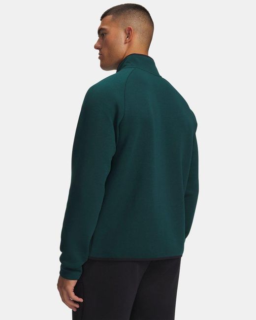 Under Armour Green Unstoppable Fleece ½ Zip Arden for men