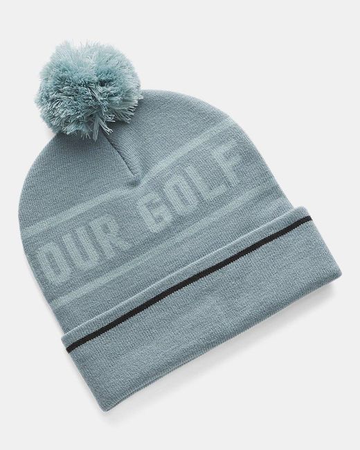 Under Armour Blue Drive Pom Beanie Jasper Serpentine for men