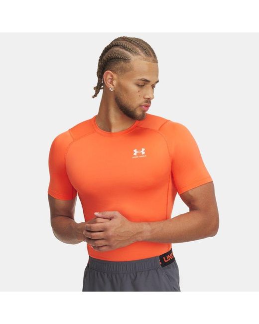 Under Armour Orange Heatgear Fire for men