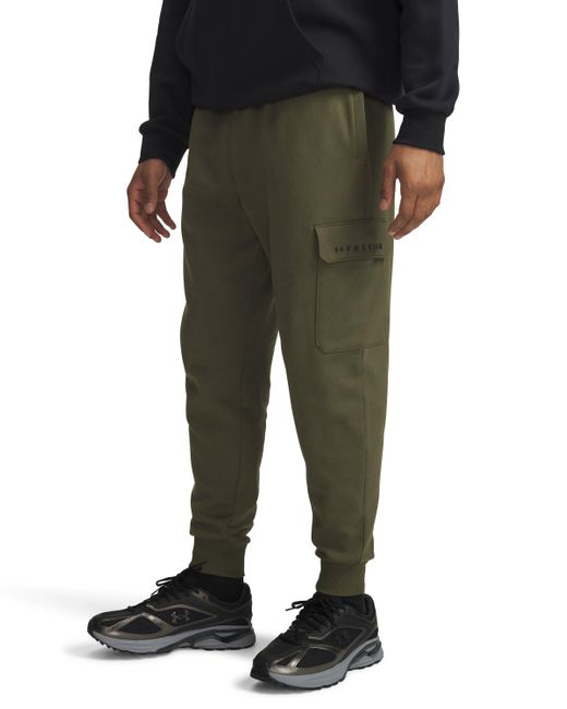 Under Armour Men's Black Ua Freedom Rival Fleece Cargo Pants