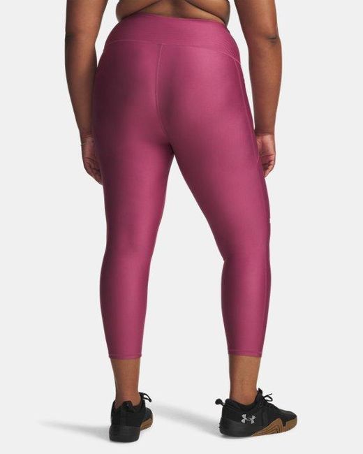 Leggings Tobilleros Tech Para Mujer Fuchsia Dusk Blanco Under Armour de color Red