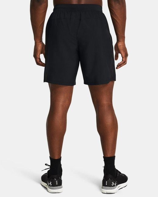 Under Armour Blue Launch Unlined 7" Shorts Reflective for men