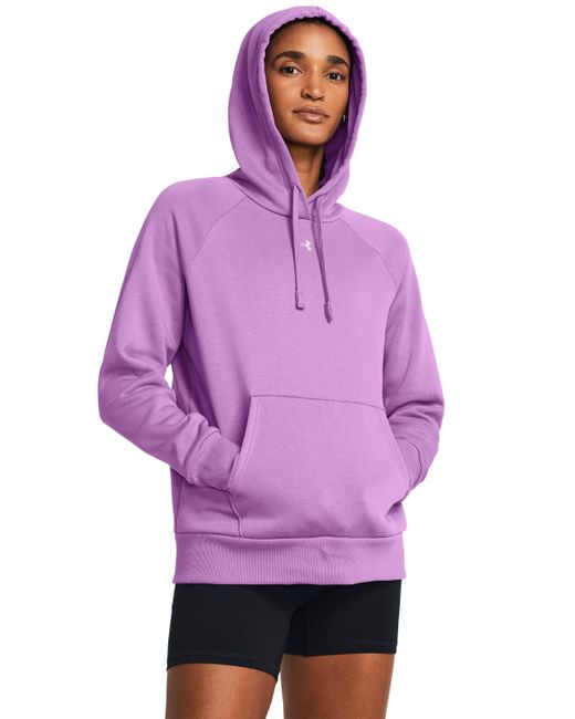 Under Armour Purple Rival + fleece hoodie