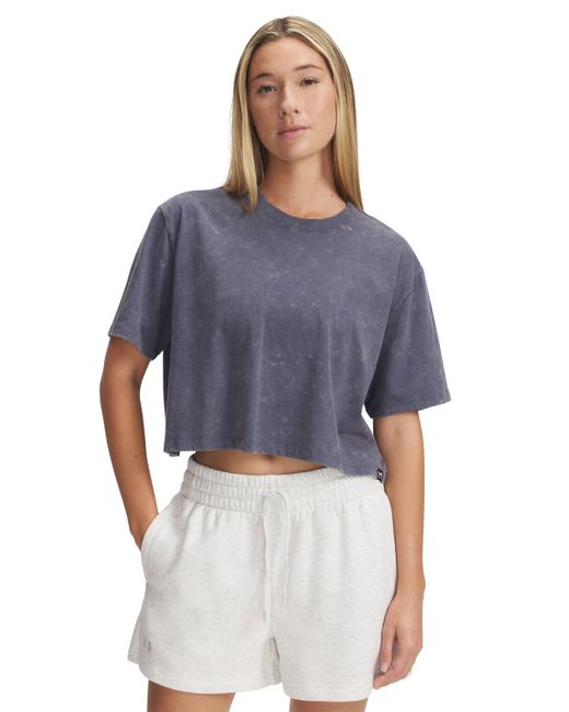 Under Armour Blue Women's Rival Wash Short Sleeve