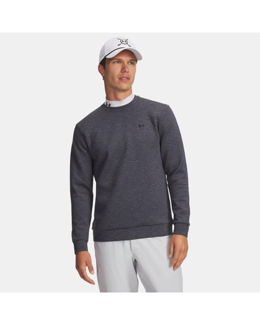 Under Armour Blue Drive Midlayer Crew Midnight Midnight for men
