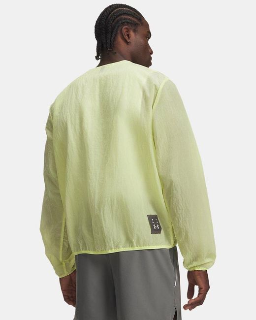 Under Armour Green Halo Run Jacket Sonic Reflective for men