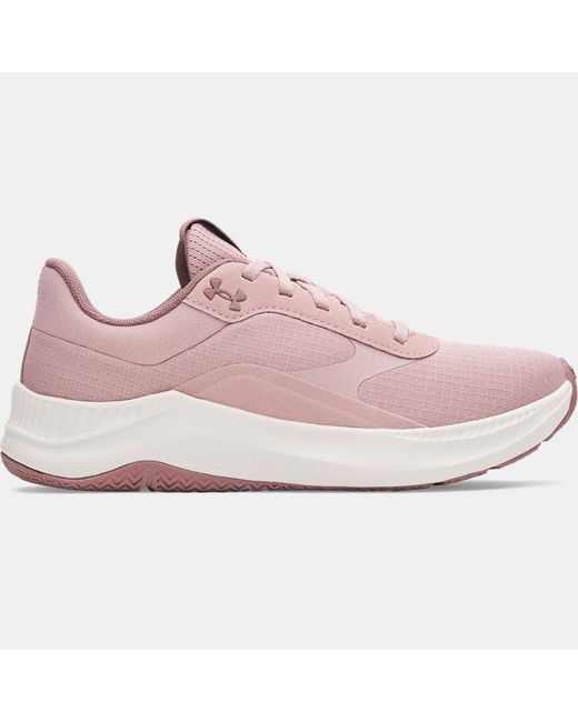 Under Armour Pink Aurora 3 Training Shoes Tourmaline Summit Mist