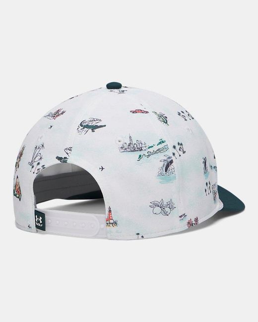 Under Armour Blue Drive Mid Nylon Adjustable Hat Arden Arden for men