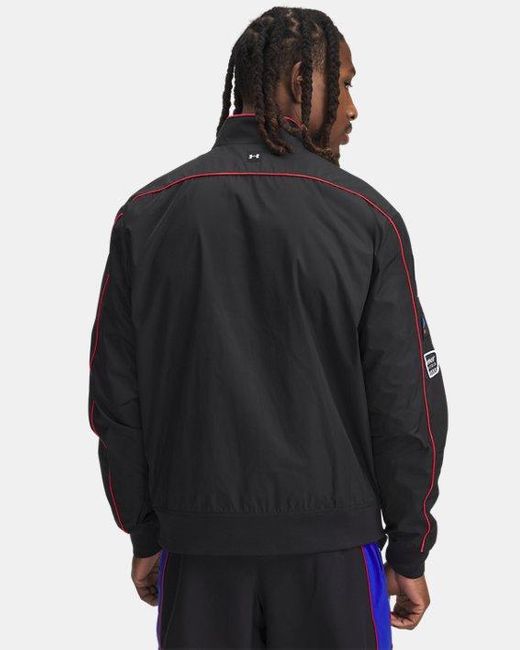 Under Armour Project Rock Warm-Up-Jacke Für Herren Racer Rot Weiß in Black für Herren