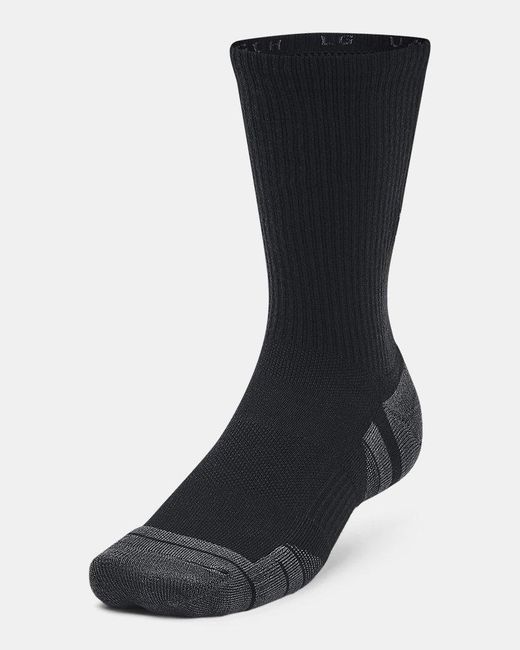 Under Armour Black Performance Tech 3-Pack Crew Socks Jet