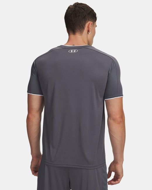 Under Armour Gray Challenger Train Short Sleeve Castlerock for men