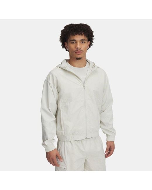 Under Armour Gray Curry Woven Jacket Summit Summit for men