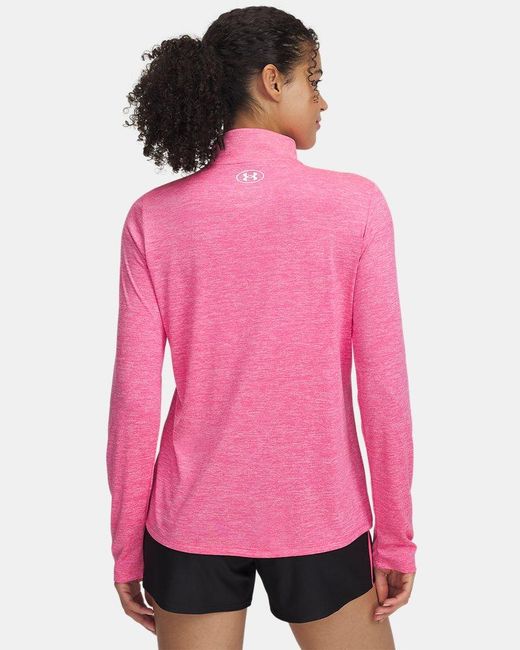 Under Armour Pink Tech Twist ½ Zip Super