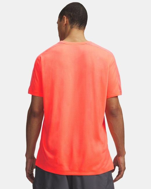 Under Armour Red Velociti Reflect Short Sleeve Electric Tangerine Reflective for men