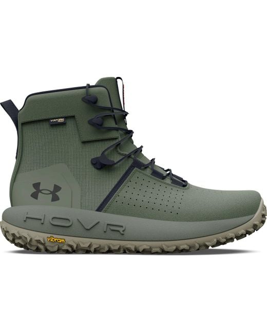 Under Armour Black Ua Hovr Infil Waterproof Rough Out Tactical Boots for men