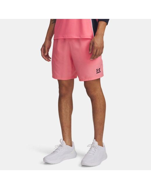 Under Armour Pink Tech Sport Shorts Bittersweet Academy for men