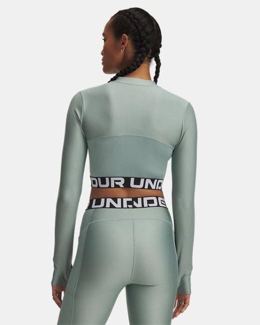 Under Armour Green Heatgear Rib
Langarm-Oberteil Mit ¼-Zip Für Damen Silica Silica Weiß