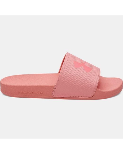 Under Armour Pink Armr Slides Posh Posh Bittersweet