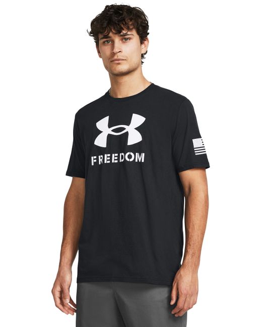 Under Armour Black Ua Freedom Logo T-shirt for men
